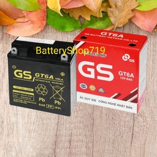 Chính hãng ắc quy gs gt6a . dùng cho dream; sirius; jupiter; exciter 110 , wave trước 2006, future 110..