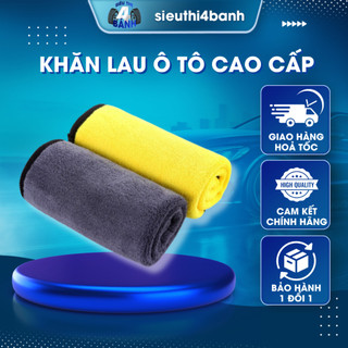 Khăn Lau Xe Chuyên Dụng Microfiber Siêu Thấm 2 Mặt Không Bị Sơ, Rối