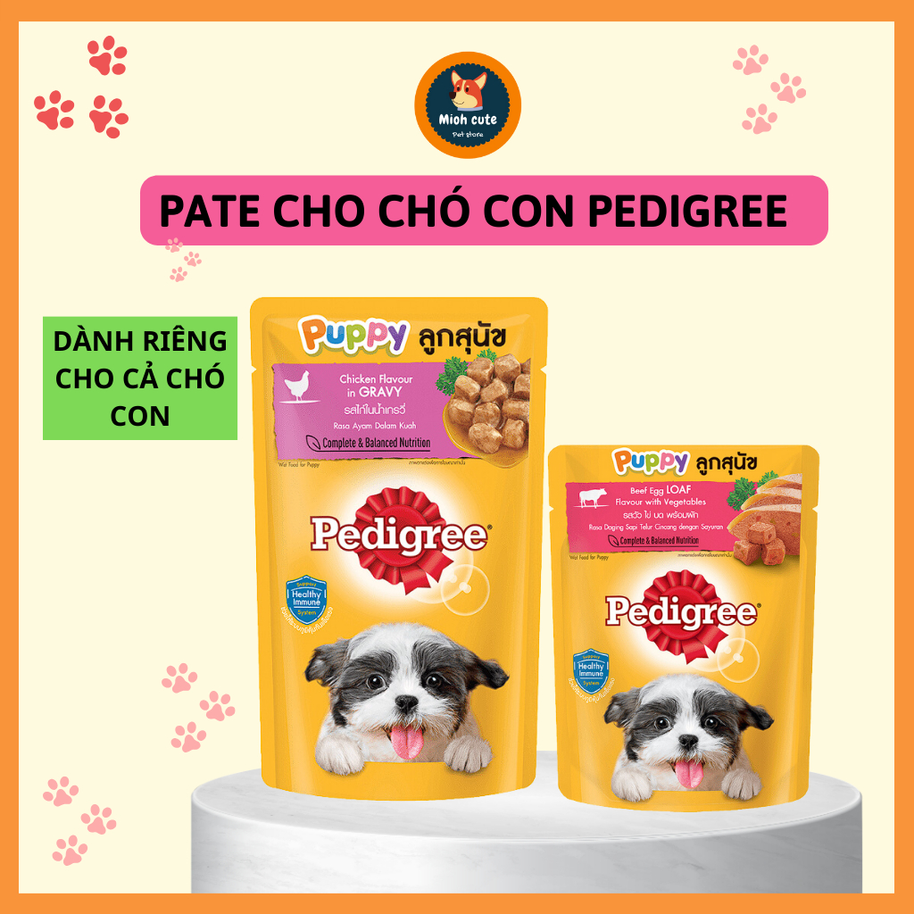Pate cho chó con Pedigree công thức dinh dưỡng cho thú cưng