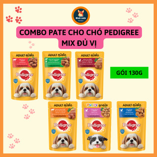 Combo Pate cho chó Pedigree mix các vị 130g