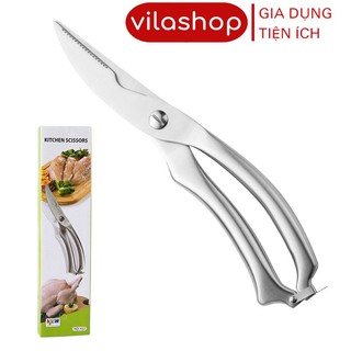 Kéo cắt gà vịt, kéo làm bếp nội địa nhật chuyên dụng cắt gà, cắt thịt các loại lưỡi thép không gỉ