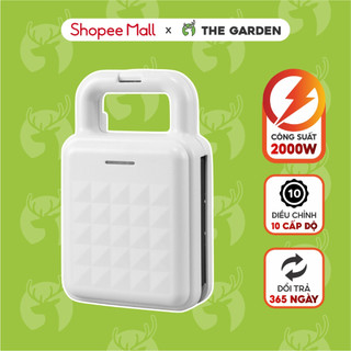 Máy kẹp bánh mì sandwich THE GARDEN nướng bánh, rán trứng, nướng thịt tiện dụng cho bữa sáng, hàng chính hãng