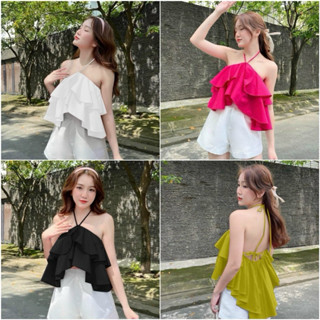  ÁO YẾM TẦNG CỘT DÂY HỞ LƯNG SIÊU GỢI CẢM MÀU RỰC RỠ ĐI BIỂN MÁT NAO ĐẸP A400 