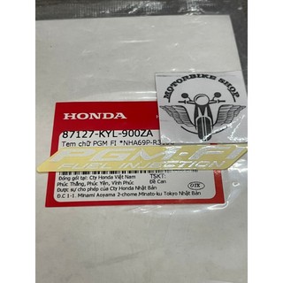 Tem pgm fi dán yếm ổ khóa xe future neo màu đỏ đen 87127kyl900za
