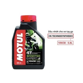 Nhớt xe ga motul scooter expert le 10w30 0.8l sm, dầu nhờn 800ml