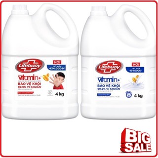 Nước Rửa Tay LIFEBUOY Diệt Khuẩn Bảo Vệ Vượt Trội 10 Can 4kg