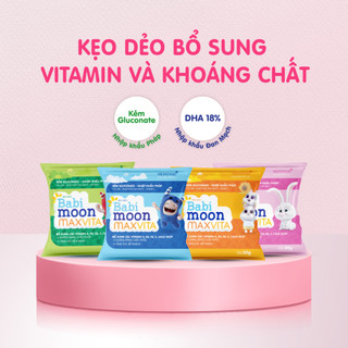Kẹo dẻo Babimoon Maxvita bổ sung các vitamin và chất khoáng giúp trẻ phát triển toàn diện (30g)