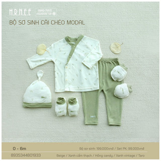 Hrnee - Bộ sơ sinh cài chéo modal