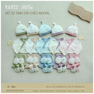 Hrnee - Bộ sơ sinh cài chéo modal
