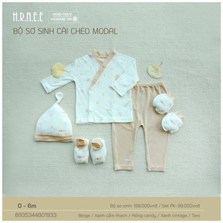 Hrnee - Bộ sơ sinh cài chéo modal