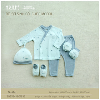 Hrnee - Bộ sơ sinh cài chéo modal