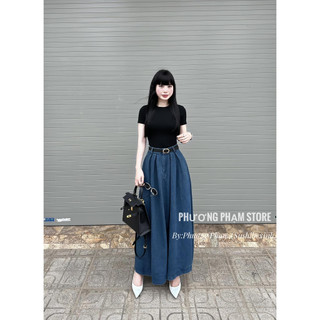 Set áo thun cv jean