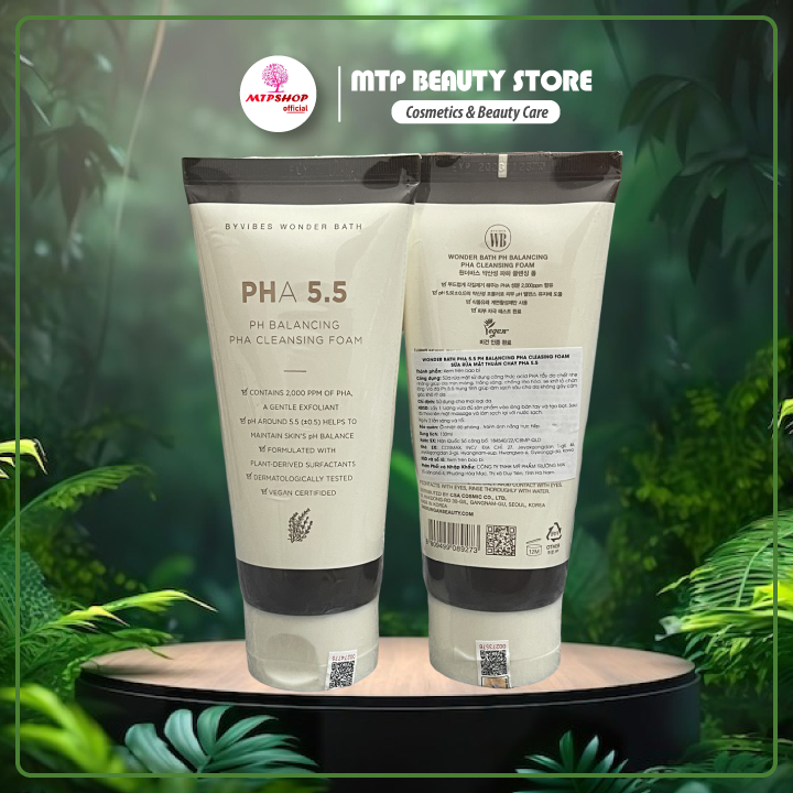Sữa Rửa Mặt Byvibes Wonder Bath PHA 5.5 130ml