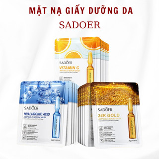 Mặt nạ giấy Sadoer dưỡng ẩm chuyên sâu dưỡng trắng da giúp cấp ẩm, cấp nước giúp da mềm mịn căng bóng 25g