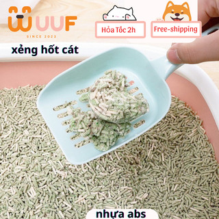 Xẻng hót phân cho mèo tiện lợi nhựa dày dặn xẻng hốt phân lỗ nhỏ - Đảo Thú Cưng