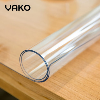 YAKO Khăn trải bàn bằng nhựa PVC dẻo không thấm nước trong suốt 1.2mm Chống dầu