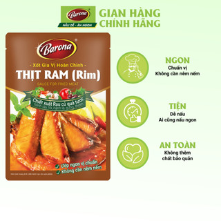 Gia Vị Thịt Ram (Rim) Barona 80g ướp ngon chuẩn vị không cần nêm nếm