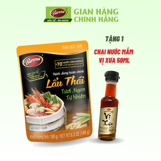 Combo 1 Nước Dùng Lẩu Thái Barona 180g và 1 Nước Mắm Cao Cấp VỊ XƯA 40N 50ml