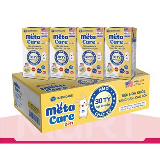 Thùng Sữa nước Nutricare Metacare vàng 48 hộp*110ml  giúp trẻ phát triển não bộ, cao lớn và khỏe mạnh