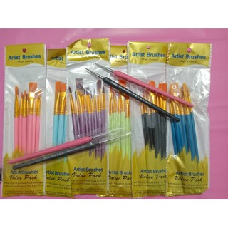 -Bộ cọ vẽ chuyên dụng vẽ màu nước sơn dầu màu acrylic - Bút lông vẽ tranh tiện lợi nhiều kích cỡ