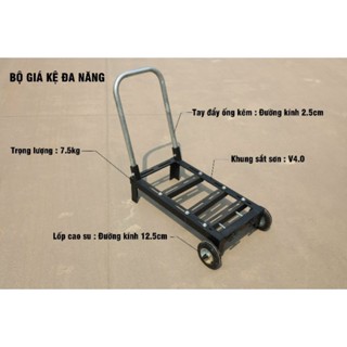  Bộ khung đế bánh xe đa nang gắn máy rửa xe  bơm nước 