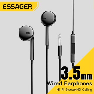 ESSAGER Tai Nghe Nhét Tai  3.5mm Có Micro Và Điều Khiển Từ Xa 3 Màu