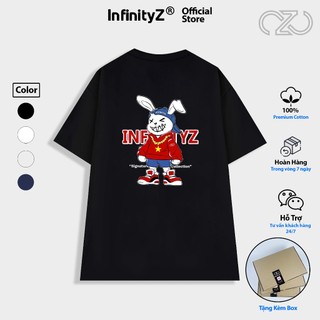 Áo Thun Local Brand InfinityZ Unisex Premium Cotton Oversize Form Rộng Thỏ Ngầu Signature - INFI017