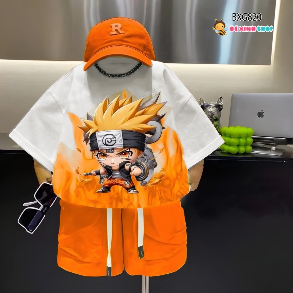 Set thun in 3D NARUTO dễ thương cho bé trai BXG818 ( KHÔNG KÈM PHỤ KIỆN )