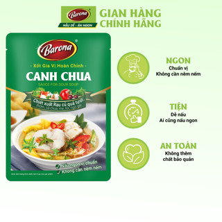 Gia Vị Canh Chua Barona 80g ướp ngon chuẩn vị không cần nêm nếm