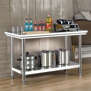 Bàn bếp inox 2 tầng 60/80cm