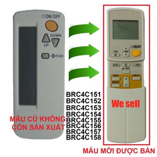  Remote Điều Khiển Máy Lạnh Điều Hòa DAIKIN âm trần BRC4C151 BRC4C152 BRC4C153 BRC4C154 BRC4C155 BRC4C156 BRC4C157 
