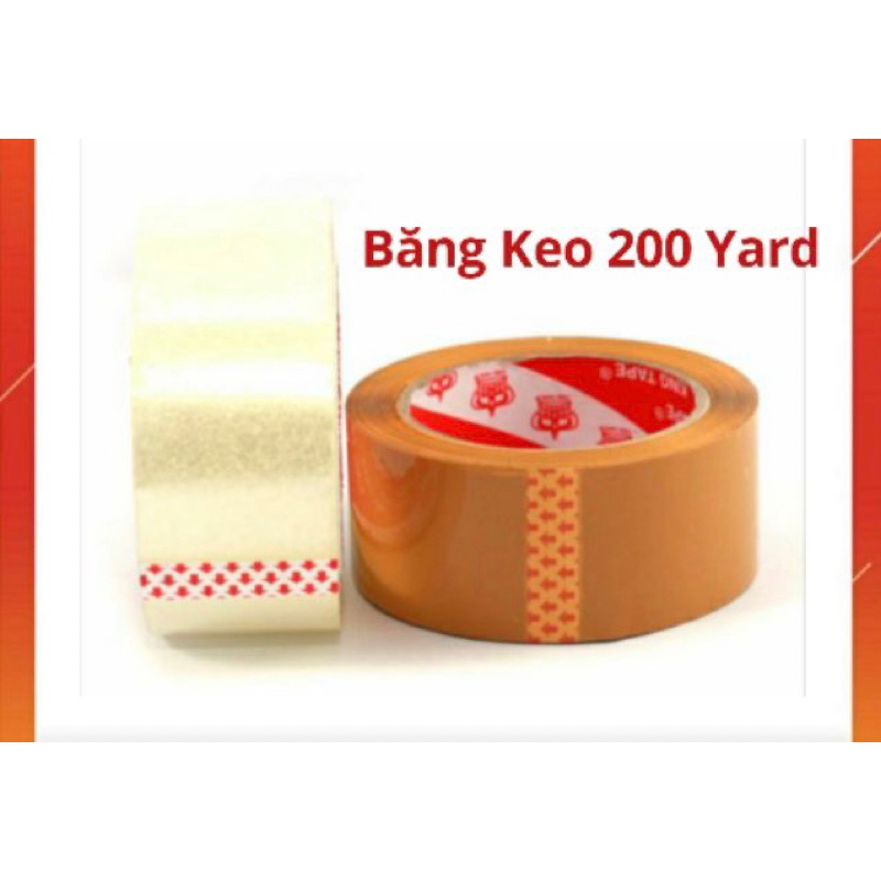 Băng keo 200 YARD lỗi mỏng dán thùng