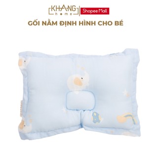 Gối nằm cho bé sơ sinh khang home - thoáng mát và thấm hút nhanh