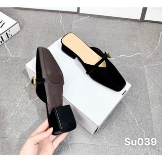SỤC MŨI VUÔNG ĐẾ 3cm NỮ chất da mềm êm chân - Su039