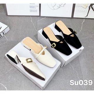 SỤC MŨI VUÔNG ĐẾ 3cm NỮ chất da mềm êm chân - Su039