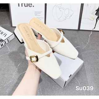 SỤC MŨI VUÔNG ĐẾ 3cm NỮ chất da mềm êm chân - Su039