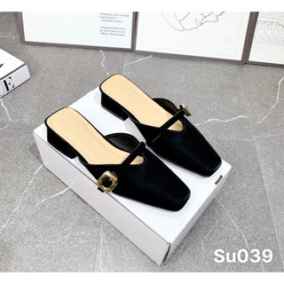 SỤC MŨI VUÔNG ĐẾ 3cm NỮ chất da mềm êm chân - Su039