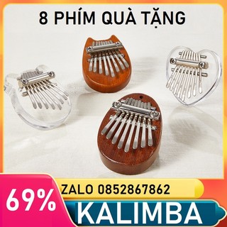 Đàn kalimba 8 phím móc khóa KHẮC HÌNH CUTE Leafmusic LF015 Dép lê