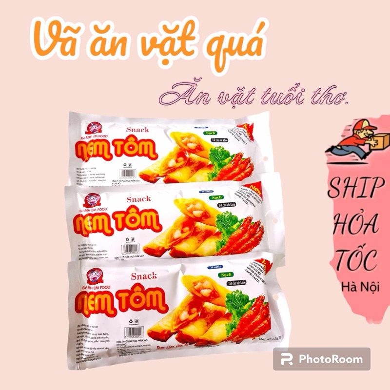 [SIÊU ƯU ĐÃI] Snack Nem Tôm ăn vặt tuổi thơ