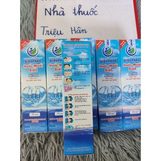 Xịt mũi nước biển sâu với tinh dầu khuynh diệp, muối, tinh dầu bạc hà xịt sạch thông mũi 70ml