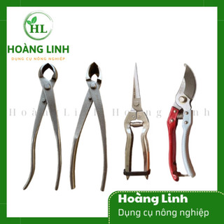 Combo cạp tròn cạp xéo kéo cắt kéo tỉa cành dụng cụ pàm vườn bonsai- Dụng cụ nông nghiệp Hoàng Linh.