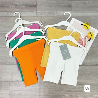 Quần đùi bé gái , Legging đùi cho bé gái , sét 5 quần legging đùi chất tăm mềm siêu mát cho bé gái