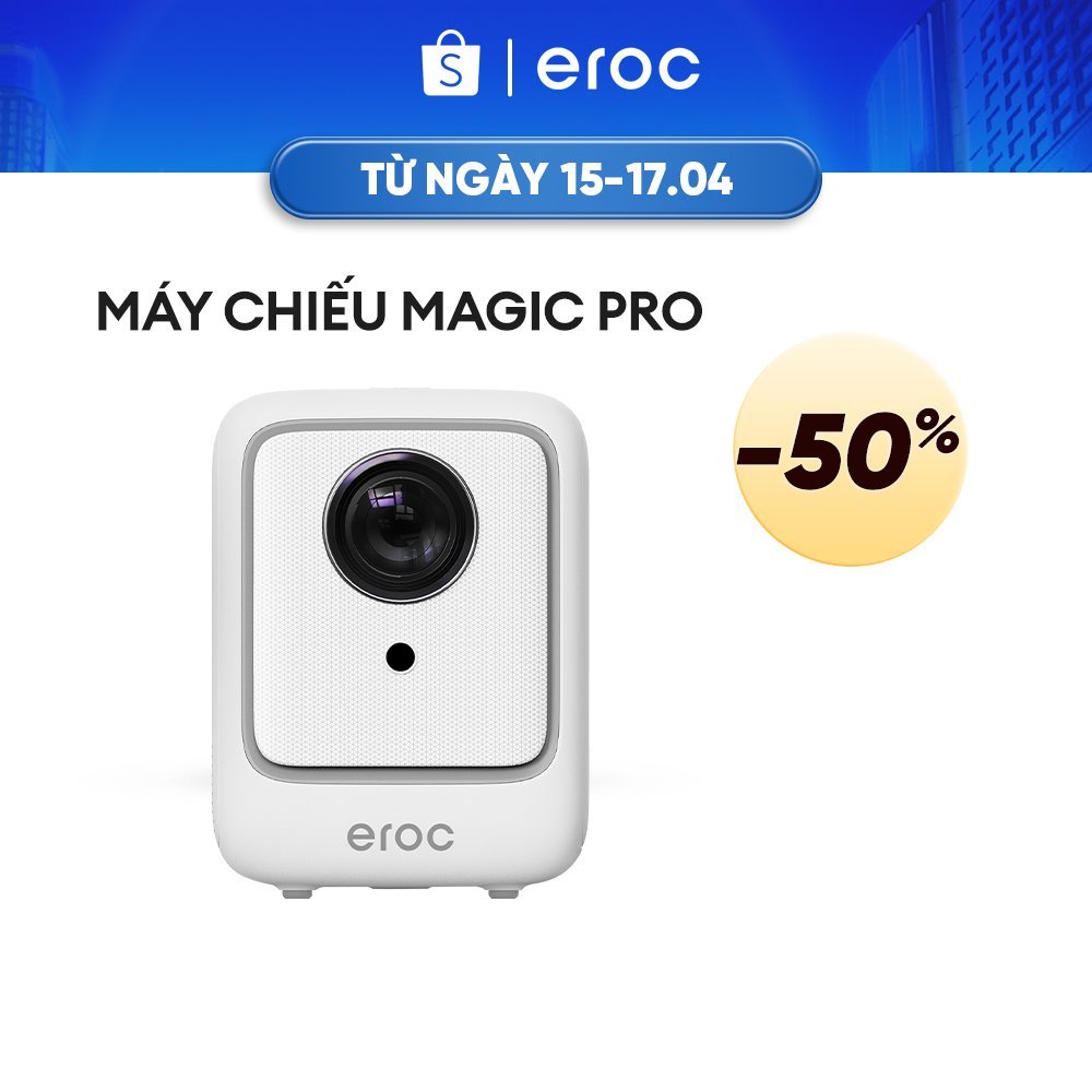 Máy chiếu mini Eroc MAGIC PRO máy chiếu xem phim Giải mã Full HD 2800 Lumens Android IOS Tương thích Netflix