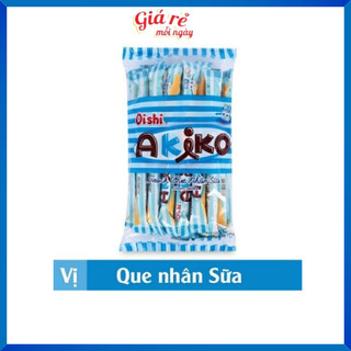  Bánh snack  Akiko que nhân sữa Oishi nhiều vị 
