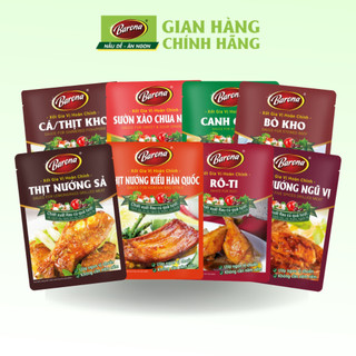 Gia Vị Barona 80g nêm sẵn thành phần tự nhiên, giá sỉ dạng thùng (1 thùng 80 gói)