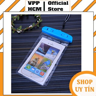 Túi đựng điện thoại trong suốt chống thấm nước kèm dây đeo cổ, túi chống thấm nước cho điện thoại đi biển đi bơi