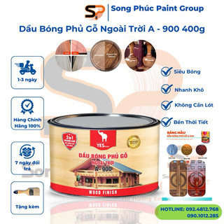 Dầu Bóng Phủ Gỗ Ngoài Trời Lon 400Gr