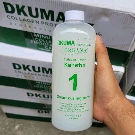 Uốn Lạnh DKUMA ORGANIC Protein Keratin Collagen 800ml