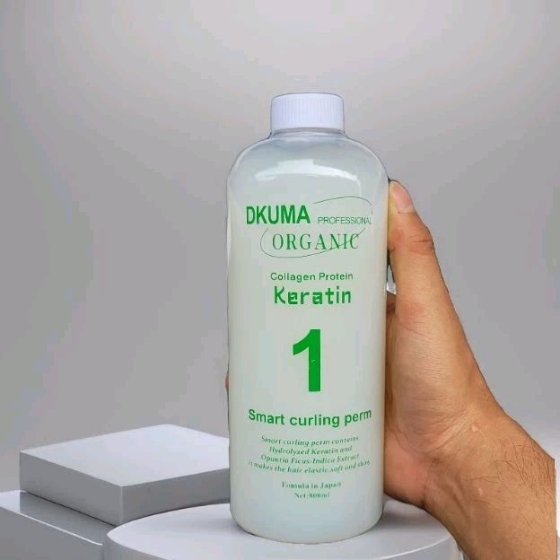 Cặp Uốn Lạnh DKUMA ORGANIC Keratin Collagen Protein 800ml