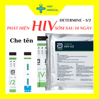 Test nhanh hiv abbott 1/2 phát hiện sớm sau 14 ngày, que nhạy thế hệ mới